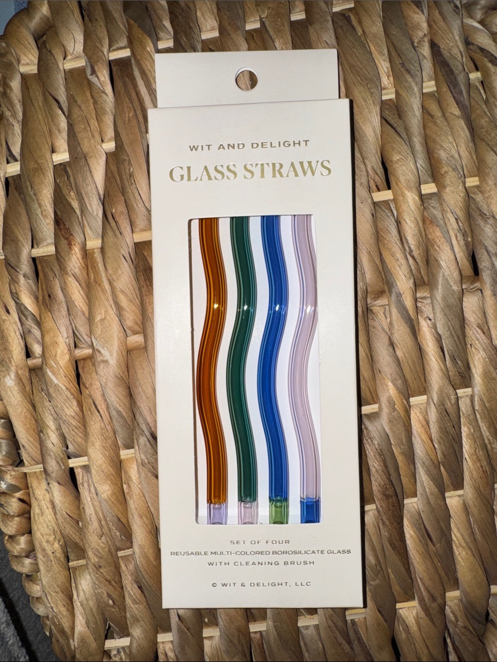 Summer hosting glass straws